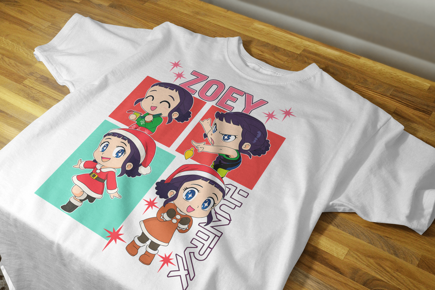 Pack  8 Diseños Navideños Huntrix Navidad para impresión DTF – ¡Descarga Inmediata!