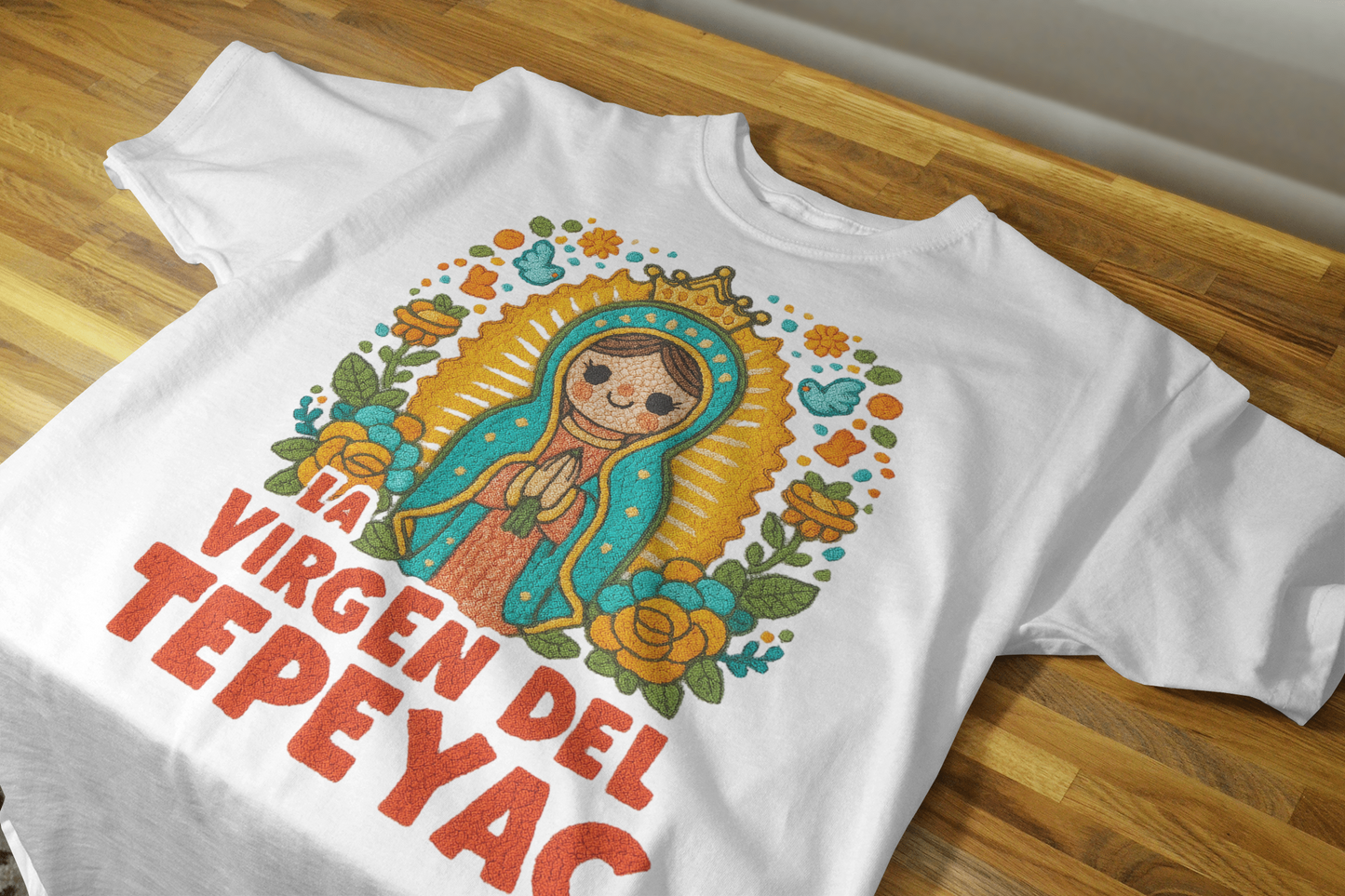 🧶 Pack 9 Diseños Virgen Crochet para impresión DTF – ¡Descarga Inmediata!