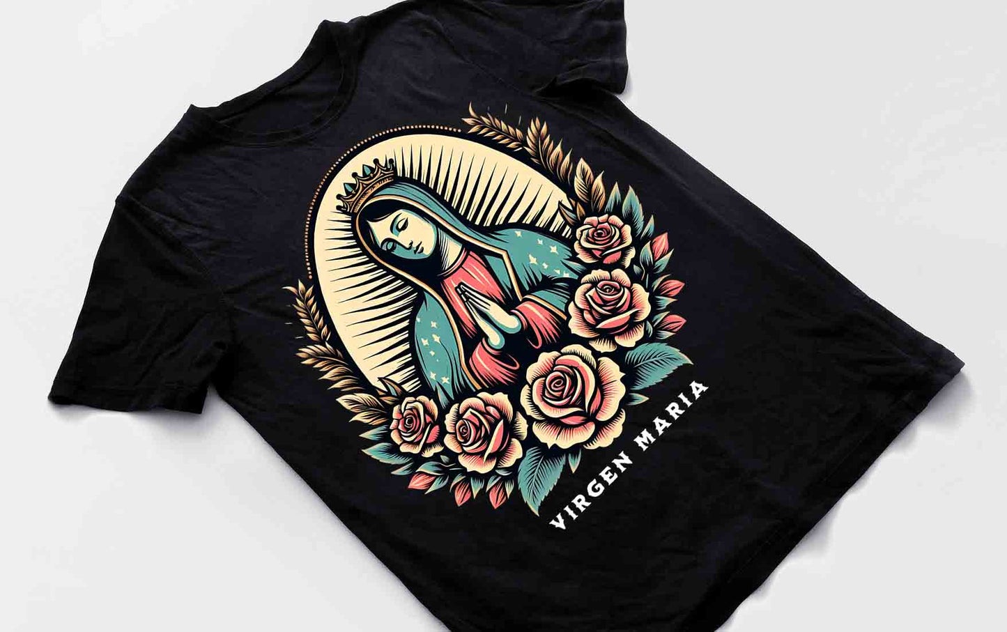 Nuestra Señora de Guadalupe PNG, Virgen María DTF, diseños para playeras DTF virgen de Guadalupe