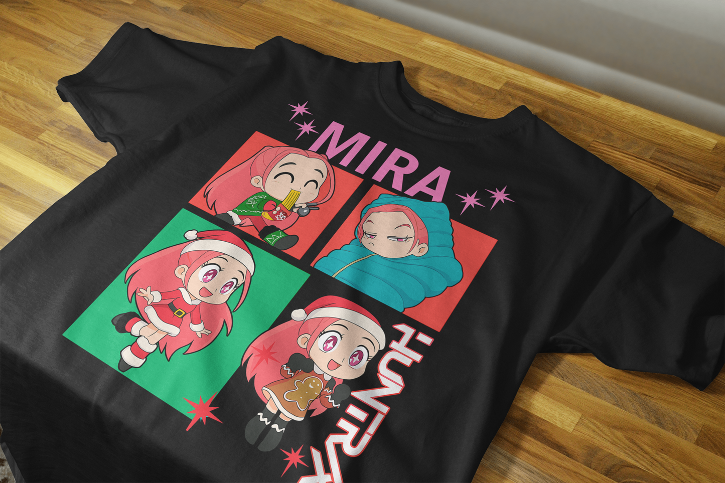 Pack  8 Diseños Navideños Huntrix Navidad para impresión DTF – ¡Descarga Inmediata!