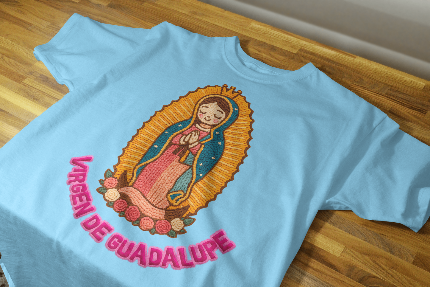 🧶 Pack 9 Diseños Virgen Crochet para impresión DTF – ¡Descarga Inmediata!