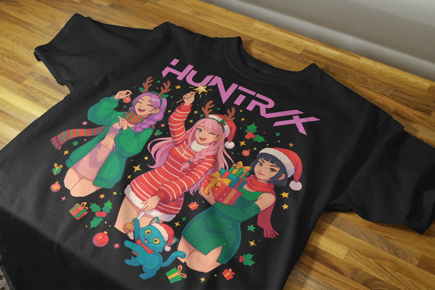 Pack  8 Diseños Navideños Huntrix Navidad para impresión DTF – ¡Descarga Inmediata!