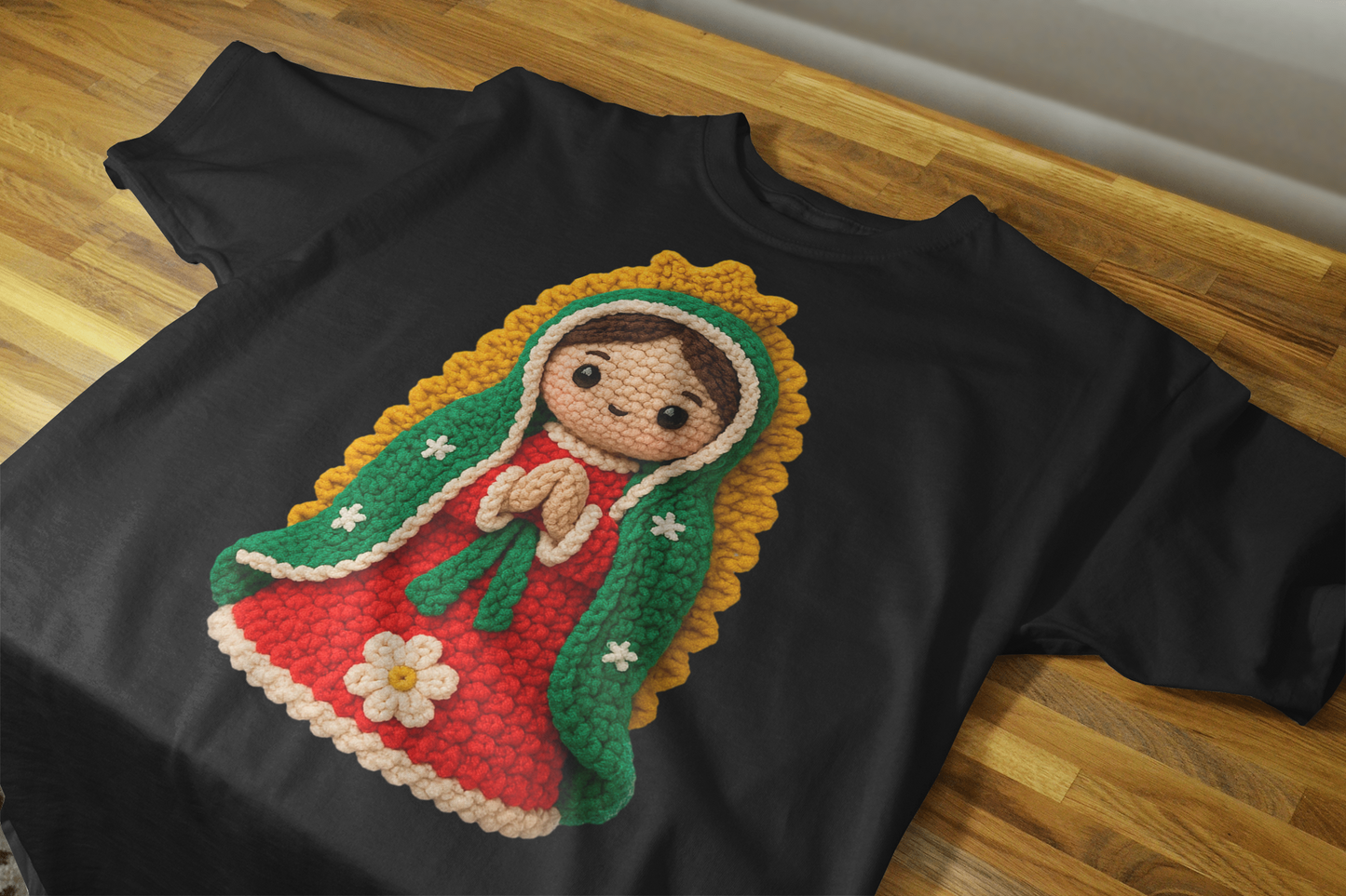 🧶 Pack 9 Diseños Virgen Crochet para impresión DTF – ¡Descarga Inmediata!