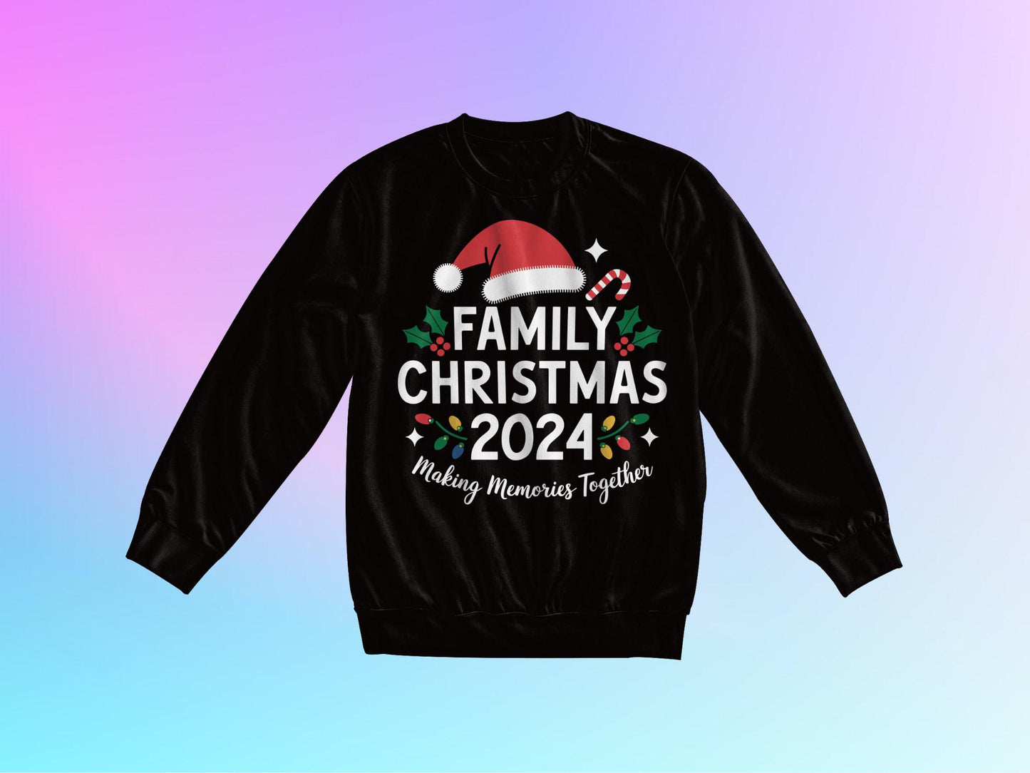 family christmas 2024 PNG DTF sublimacion playeras navideñas