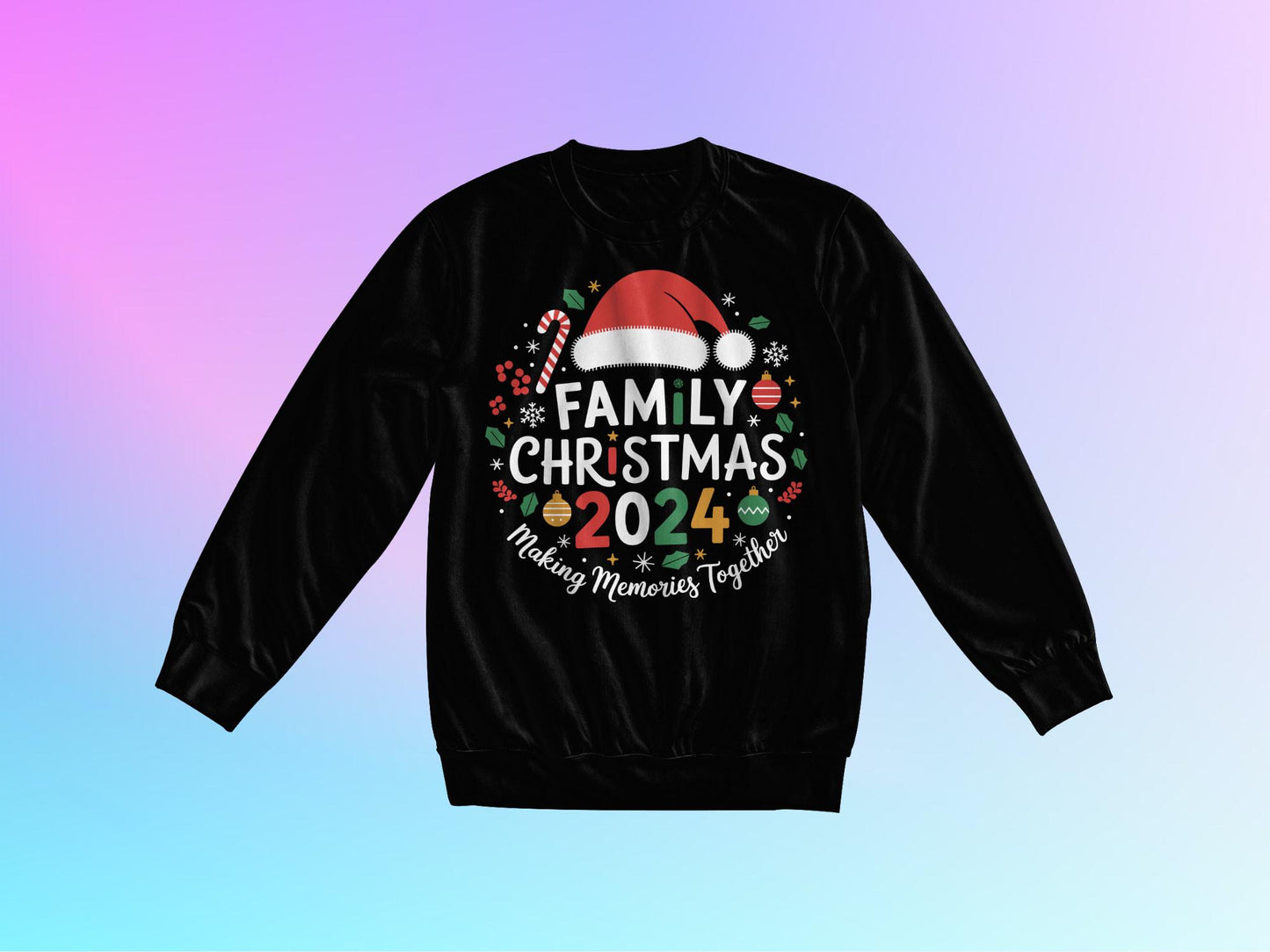 family christmas 2024 PNG DTF sublimacion playeras navideñas